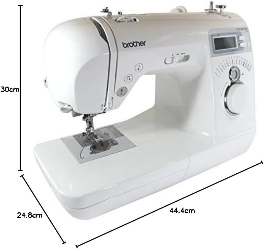 Computerised Sewing Machine 16 Built In Stitches LCD Display White - Kwikley
