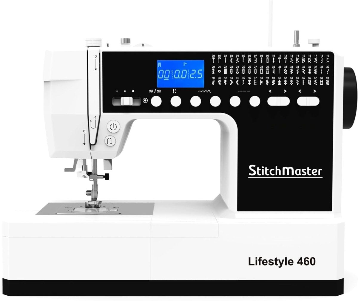 Computerised Sewing Quilting Machine 60 Stitch LCD Free Arm 1300SPM - Kwikley