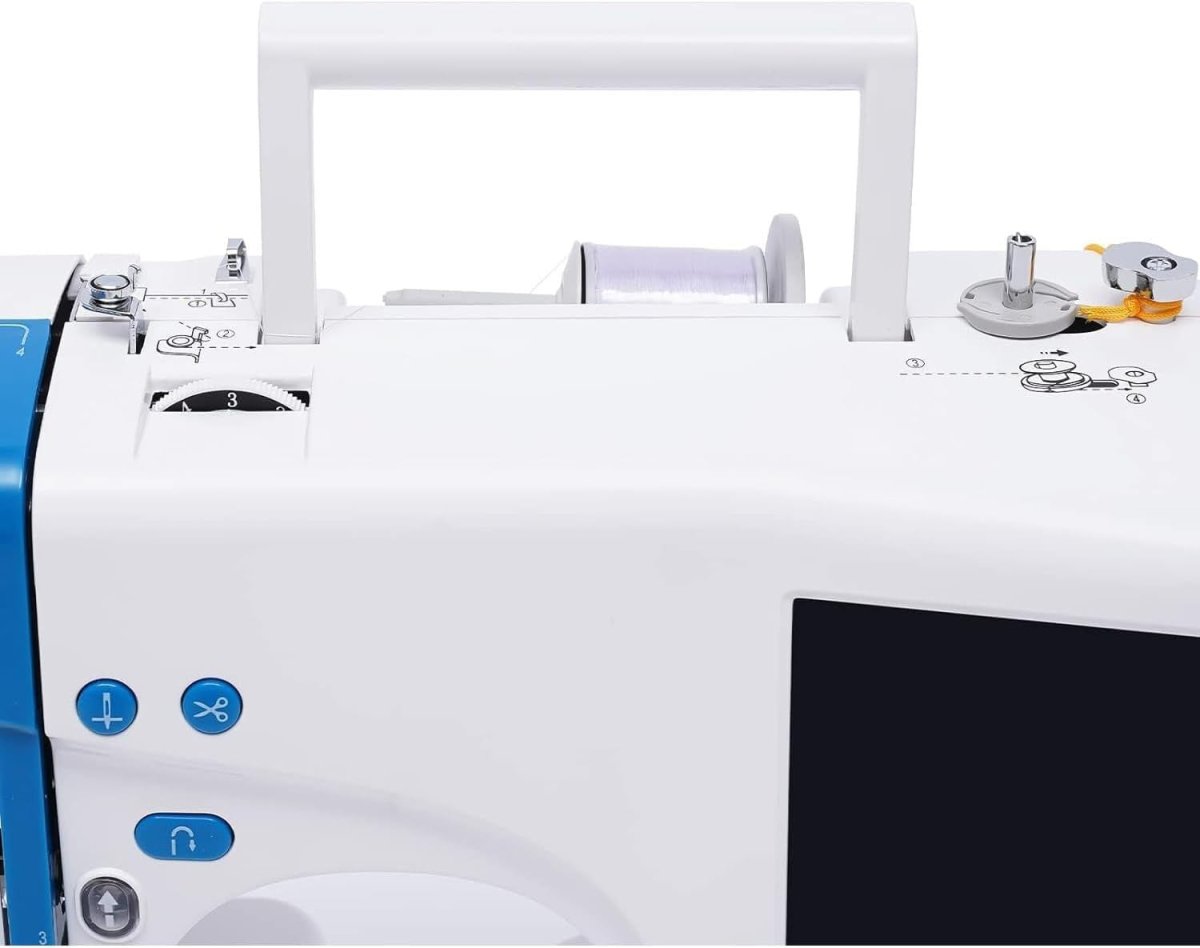 Computerized Embroidery Sewing Machine LCD Touch Screen USB 75 Designs - Kwikley