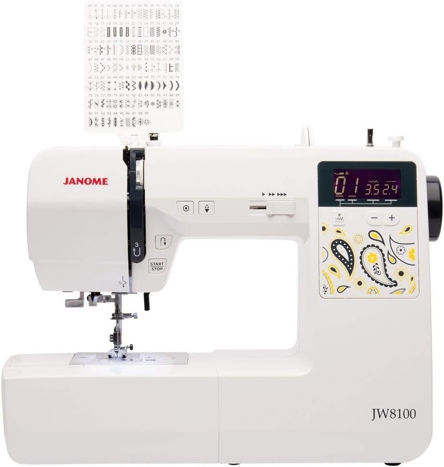 Computerized Sewing Machine 100 Stitches Extension Table Metal Frame - Kwikley