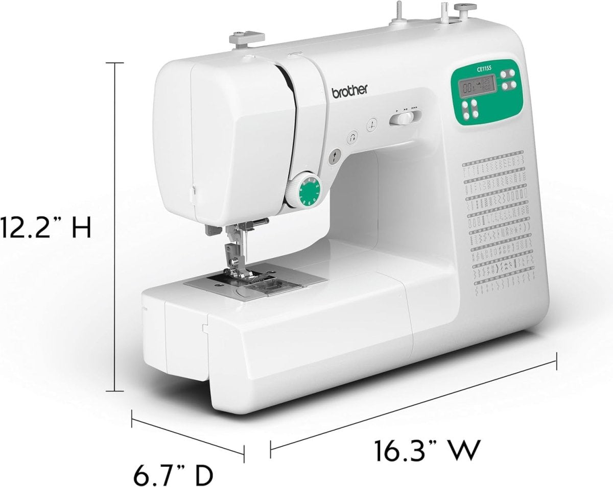 Computerized Sewing Machine 110 Stitches LCD Display 7 Presser Feet - Kwikley