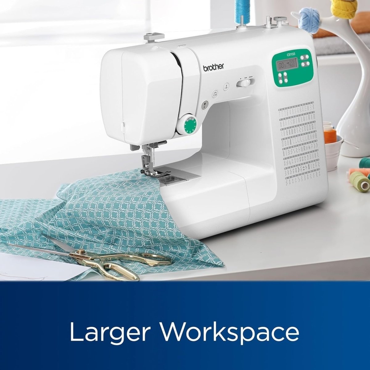 Computerized Sewing Machine 110 Stitches LCD Display 7 Presser Feet - Kwikley
