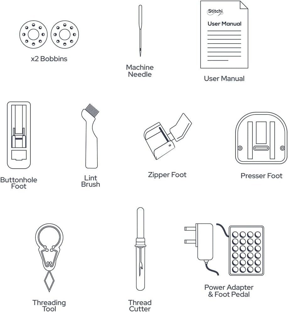 Computerized Sewing Machine 72 Stitches Auto Mode Thread Cutter - Kwikley