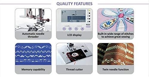 Computerized Sewing Machine Silver Metal Easy Stitch Selection - Kwikley