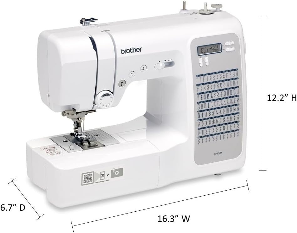 Computerized Sewing Quilting Machine 100 Stitches Wide Table White - Kwikley