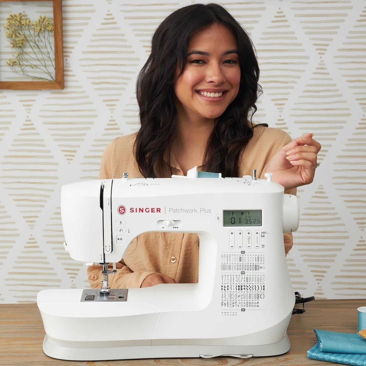 Computerized Sewing Quilting Machine 417 Stitches Lettering Control - Kwikley