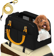 Console Dog Car Seat Enclosed Pet Carrier Booster Small Dogs Cats 12lb - Kwikley