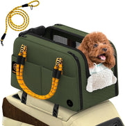Console Dog Car Seat Pet Carrier Booster Travel Bag Small Dogs Cats - Kwikley