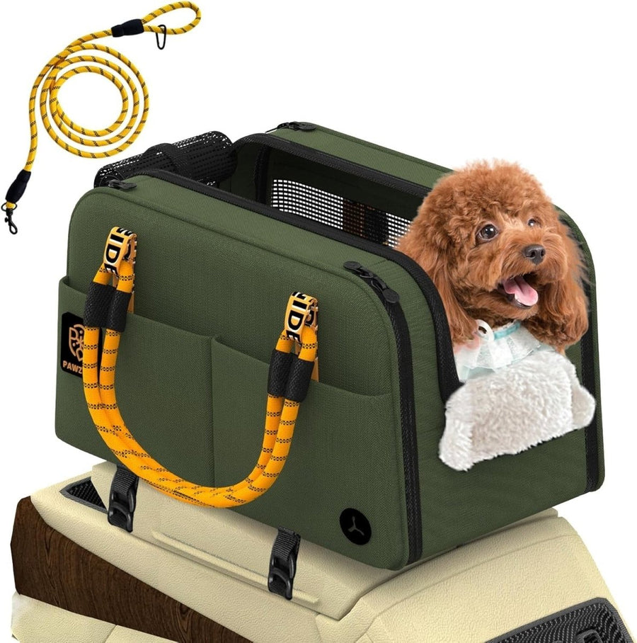 Console Dog Car Seat Pet Carrier Booster Travel Bag Small Dogs Cats - Kwikley