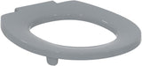 Contour 21+ WC Ring Toilet Seat Grey Durable Top Fix Hinges