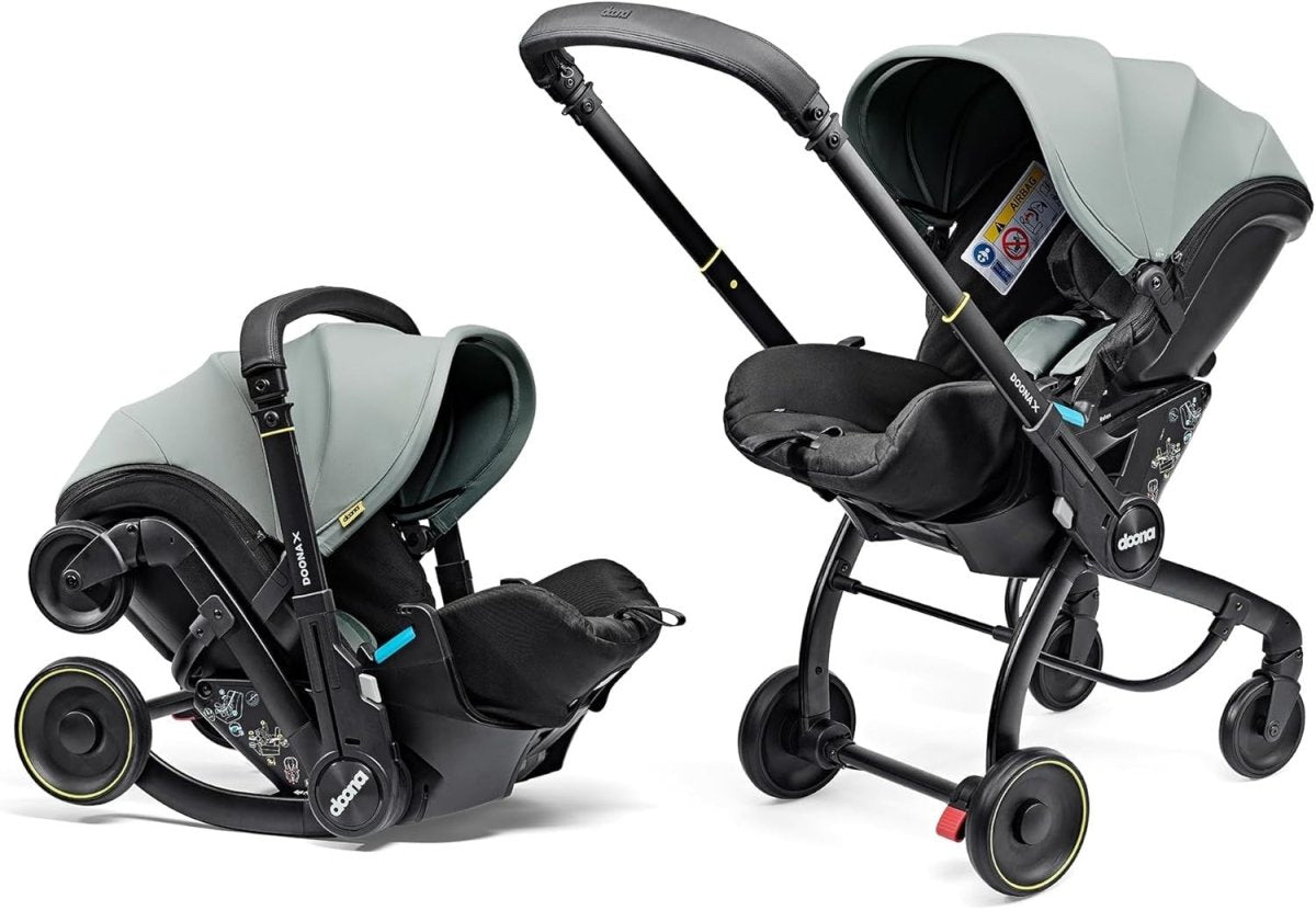 Convertible Baby Car Seat Stroller 0+ 3 Recline Travel System Green - Kwikley