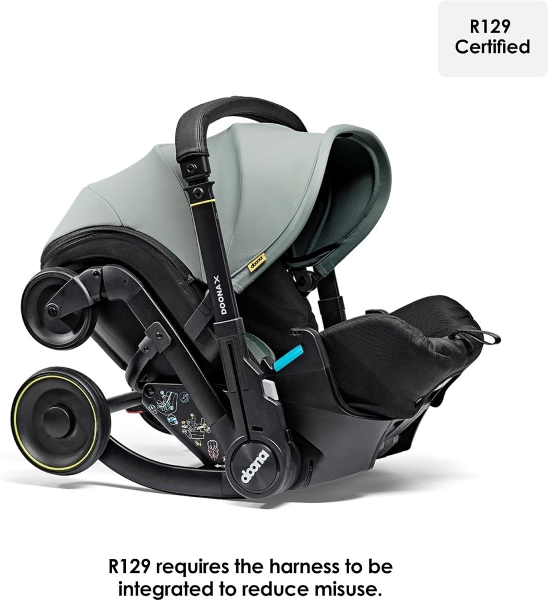 Convertible Baby Car Seat Stroller 0+ 3 Recline Travel System Green - Kwikley