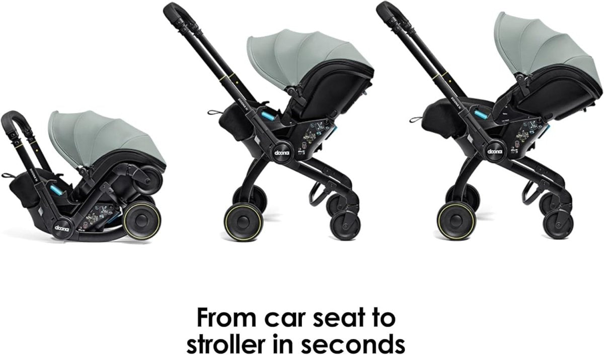 Convertible Baby Car Seat Stroller 0+ 3 Recline Travel System Green - Kwikley