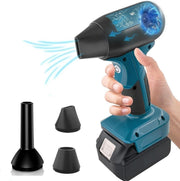 Cordless Leaf Blower 130000RPM Handheld Air Duster 4 Speed Portable Cleaner - Kwikley