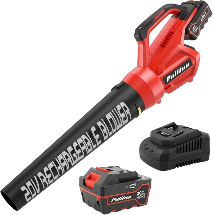 Cordless Leaf Blower 20V 200km/h Lightweight Handheld Garden Cleaner - Kwikley