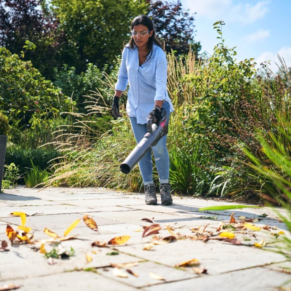 Cordless Leaf Blower 20V Axial Variable Speed Lightweight Garden Cleaner - Kwikley