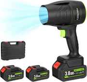 Cordless Leaf Blower 21V Handheld Garden Air Cleaner 2 Batteries - Kwikley