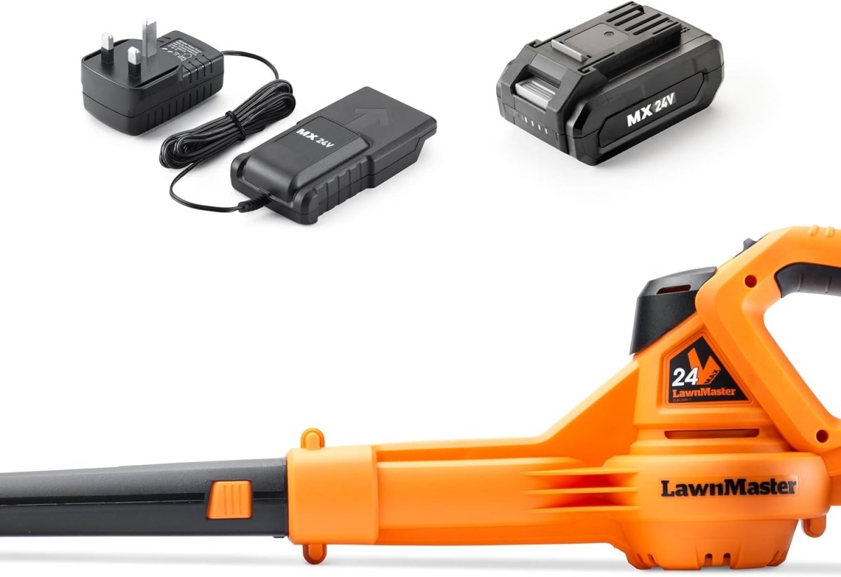 Cordless Leaf Blower 24V Battery Powered Lightweight Garden Leaf Cleaner Kit - Kwikley