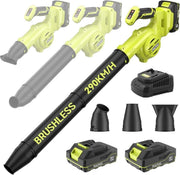 Cordless Leaf Blower 3 - in - 1 Brushless 290km/h Mini Garden & Car Cleaner - Kwikley
