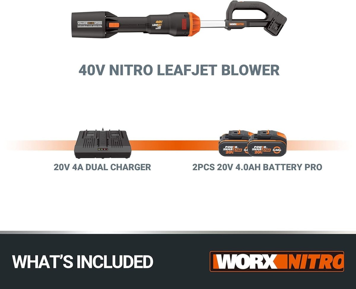 Cordless Leaf Blower 36V High Power Turbo Brushless Lightweight Kit - Kwikley