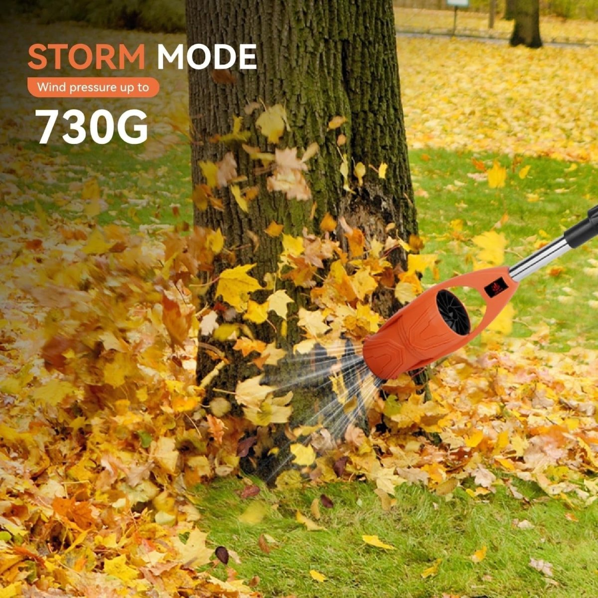 Cordless Leaf Blower Folding Electric 52m/s Lightweight Battery Garden Cleaner - Kwikley