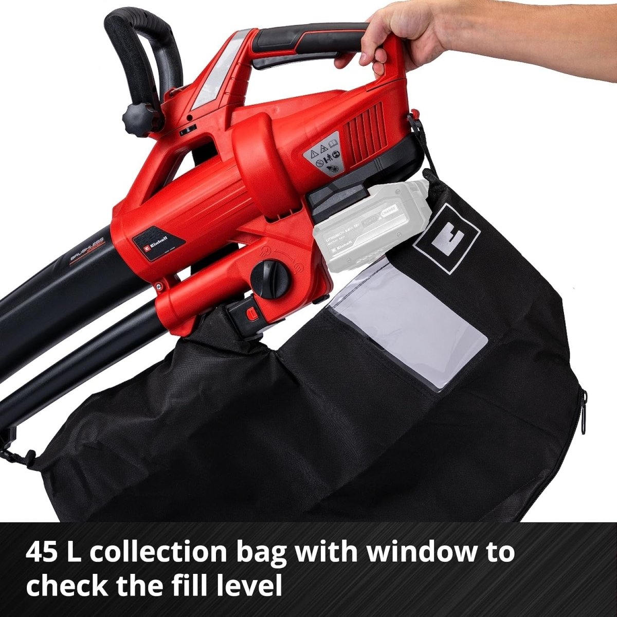 Cordless Leaf Blower Vacuum 36V 2 - in - 1 Turbo Garden Cleaner Body Only - Kwikley