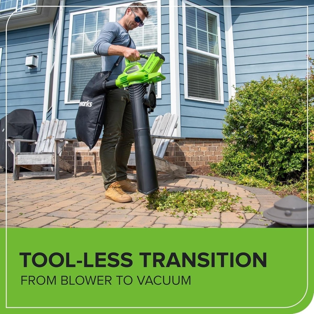 Cordless Leaf Blower Vacuum 40V Brushless 280km/h Mulcher Tool Only - Kwikley