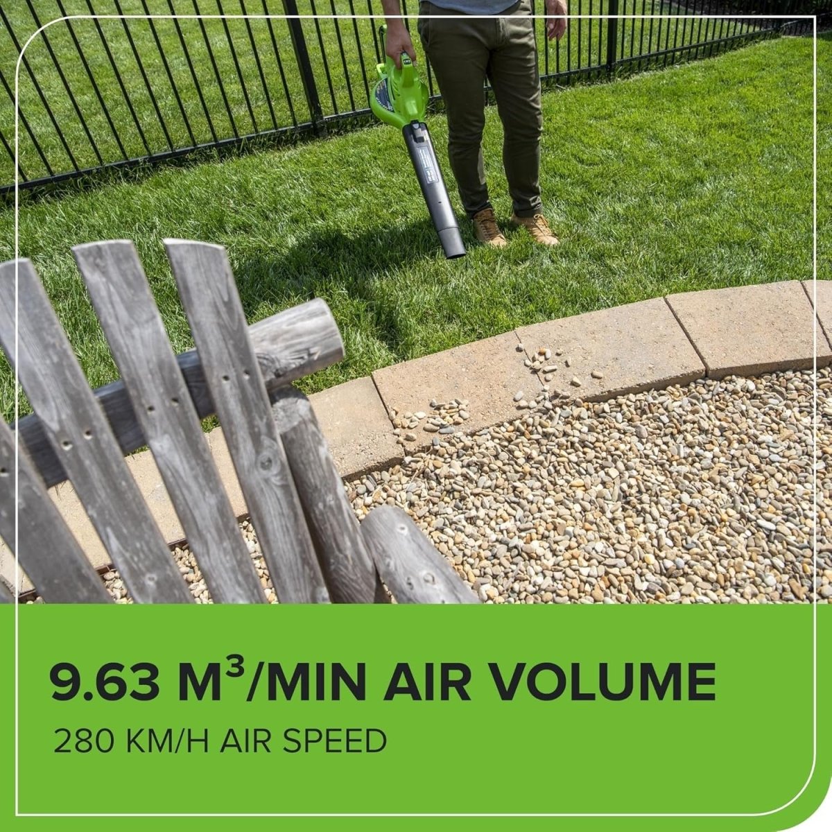Cordless Leaf Blower Vacuum 40V Brushless 280km/h Mulcher Tool Only - Kwikley