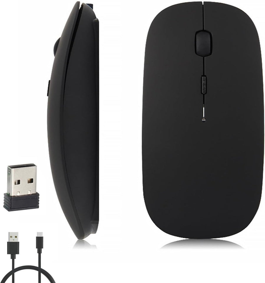 Cordless Rechargeable Mouse Bluetooth 1600 DPI Silent USB - Kwikley