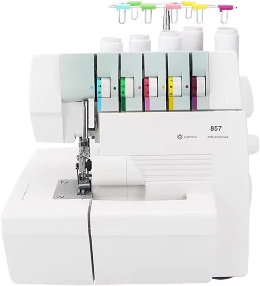 Coverstitch Serger Overlock Sewing Machine 2 3 4 5 Stitch Heavy Duty - Kwikley