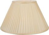 Cream Pleated Silk Empire Lampshade 45cm Ivory Tapered Floor Table Lamp