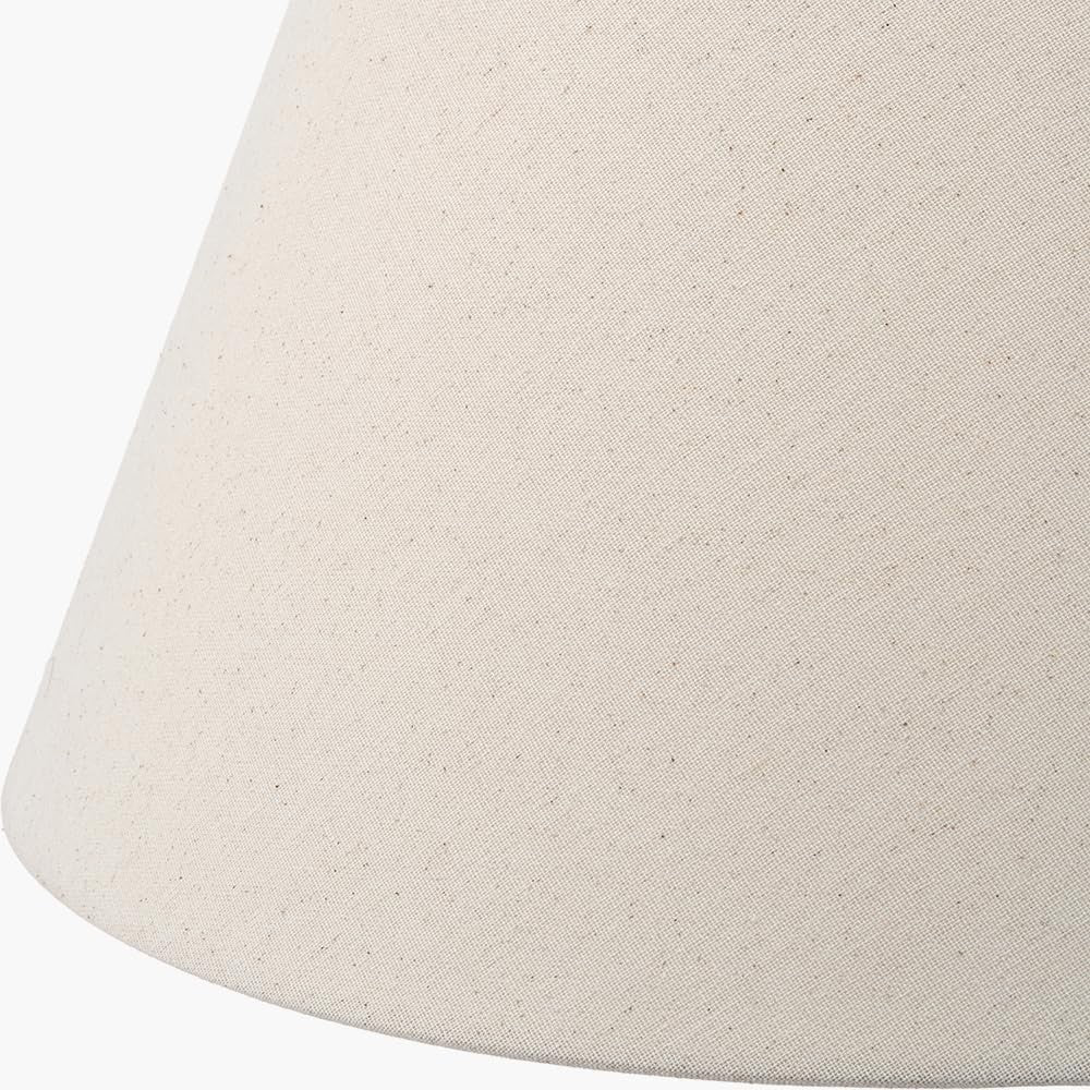 Cream Slubby Hopsack Lampshade Coolie Table Floor Lamp Shade 30cm - Kwikley