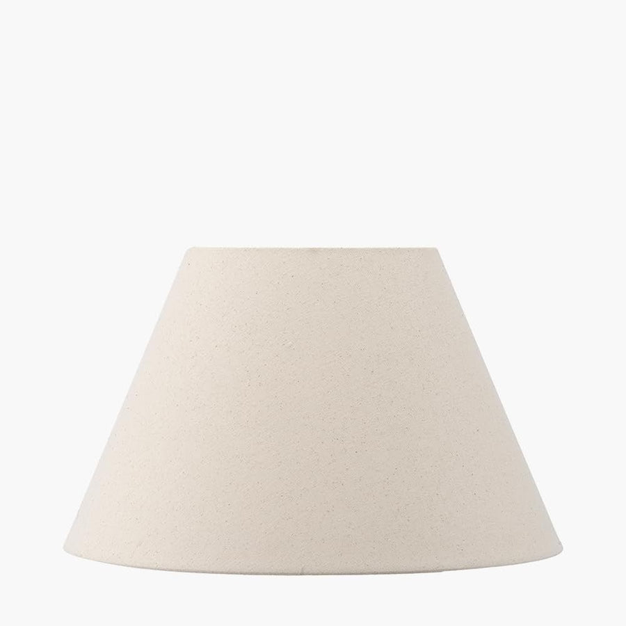 Cream Slubby Hopsack Lampshade Coolie Table Floor Lamp Shade 30cm - Kwikley
