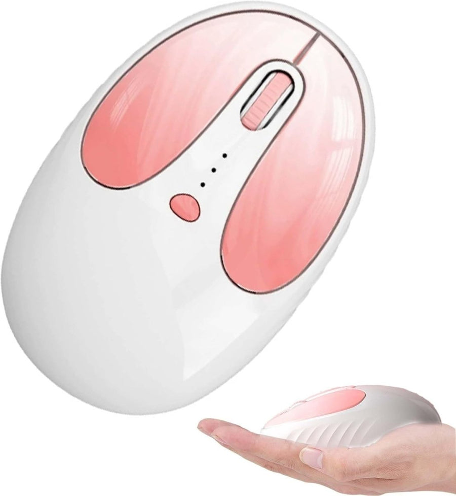 Cute Bunny Wireless Mouse Bluetooth Rechargeable Silent - Kwikley