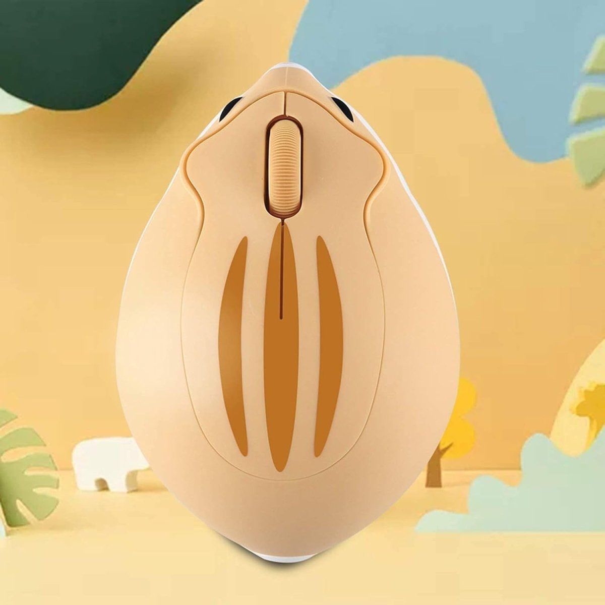 Cute Hamster Wireless Mouse Silent Mini Ergonomic USB Laptop PC - Kwikley