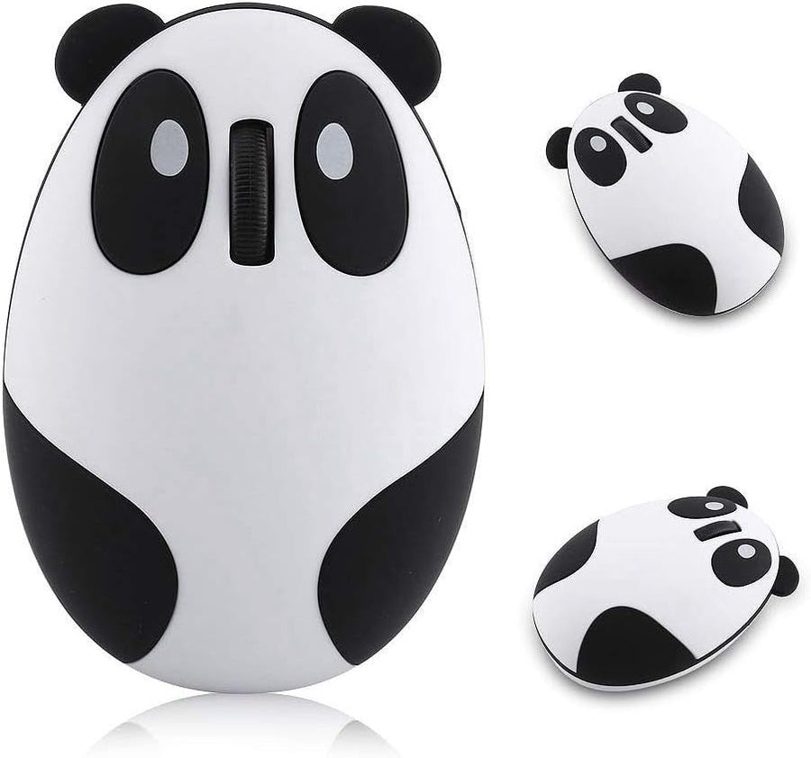 Cute Panda Wireless Mouse 2.4G USB Rechargeable Silent - Kwikley