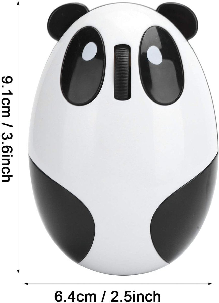 Cute Panda Wireless Mouse 2.4G USB Rechargeable Silent - Kwikley