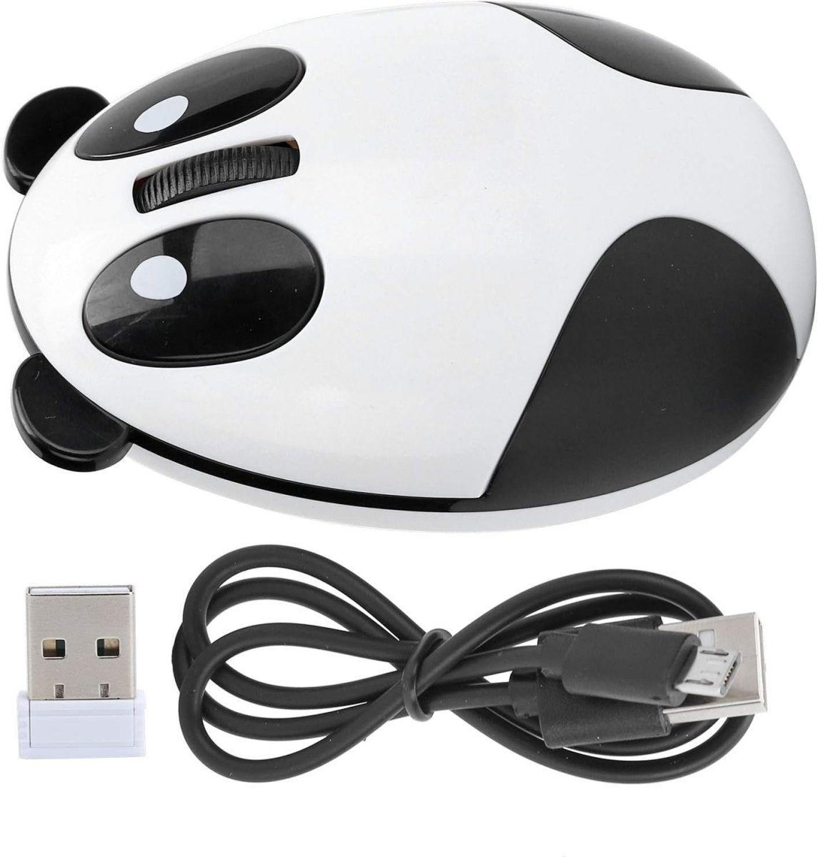 Cute Panda Wireless Mouse 2.4G USB Rechargeable Silent - Kwikley