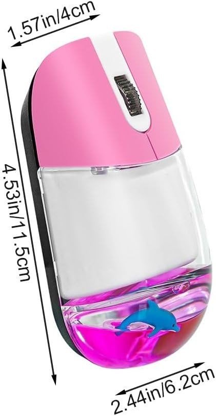 Cute Rechargeable Wireless Mouse Bluetooth Silent Pink - Kwikley