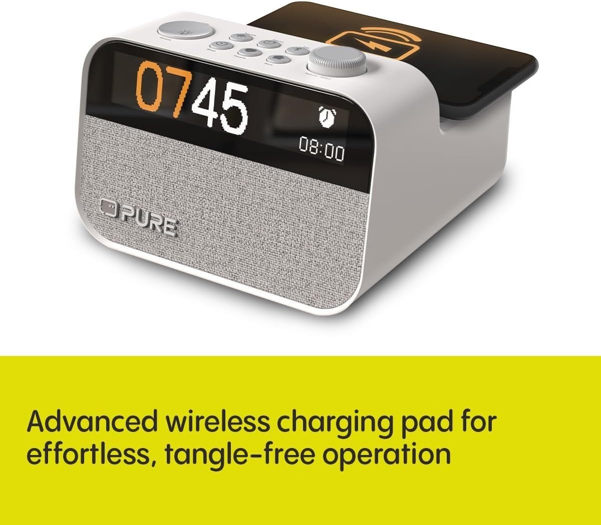 DAB+ FM Bluetooth Alarm Clock Radio Wireless Charger Wake Up Light - Kwikley