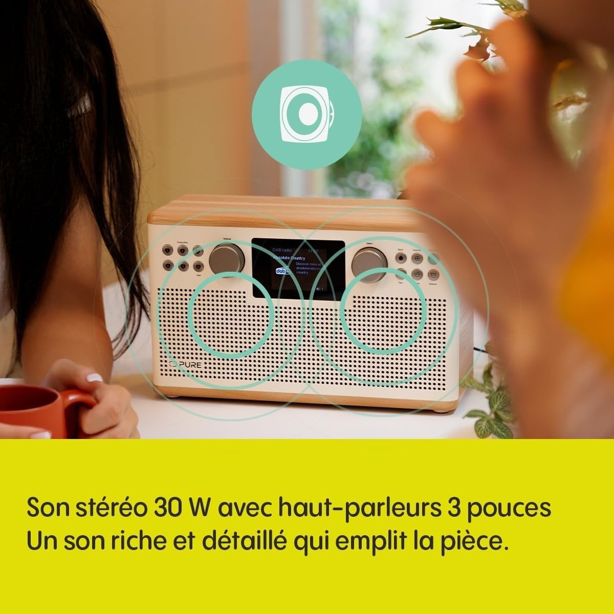 DAB+ FM Bluetooth HiFi Stereo Radio USB AUX TFT Display Remote - Kwikley