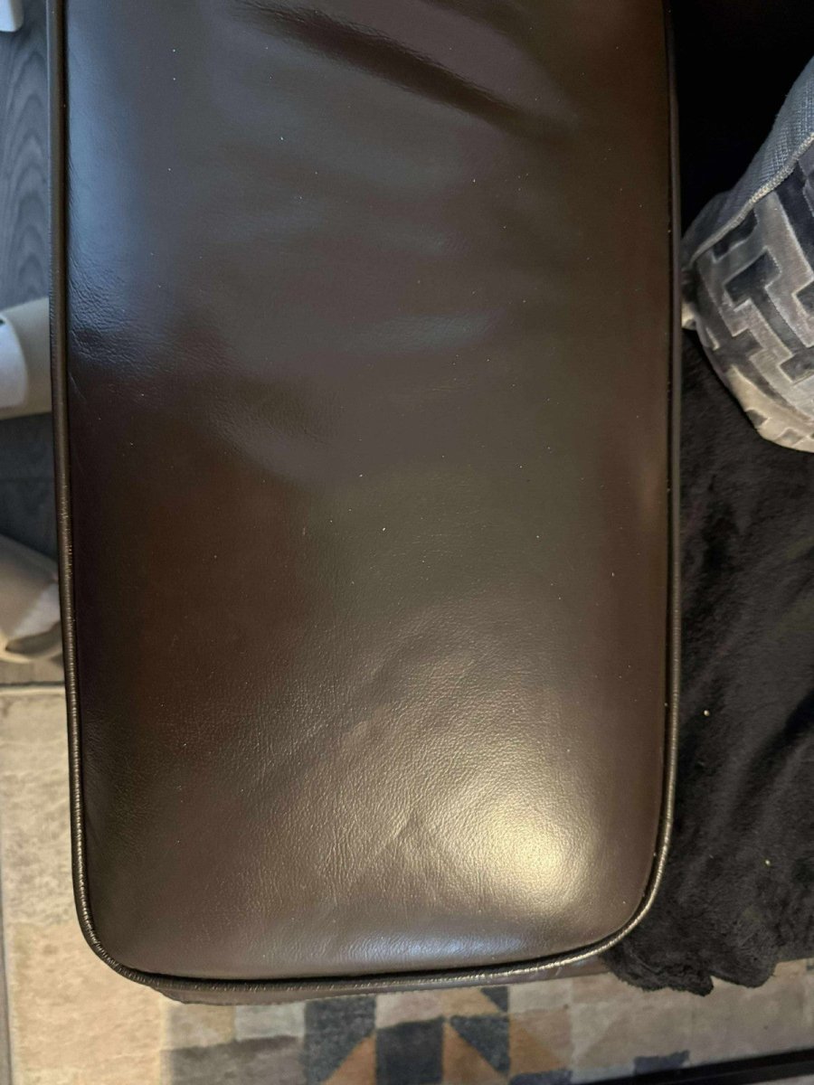 Dark brown Leather Corner Sofa + Armchair (PTP) - Kwikley