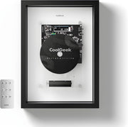 Decorative Bluetooth CD Player Wall Mount Retro Frame HiFi AUX - Kwikley