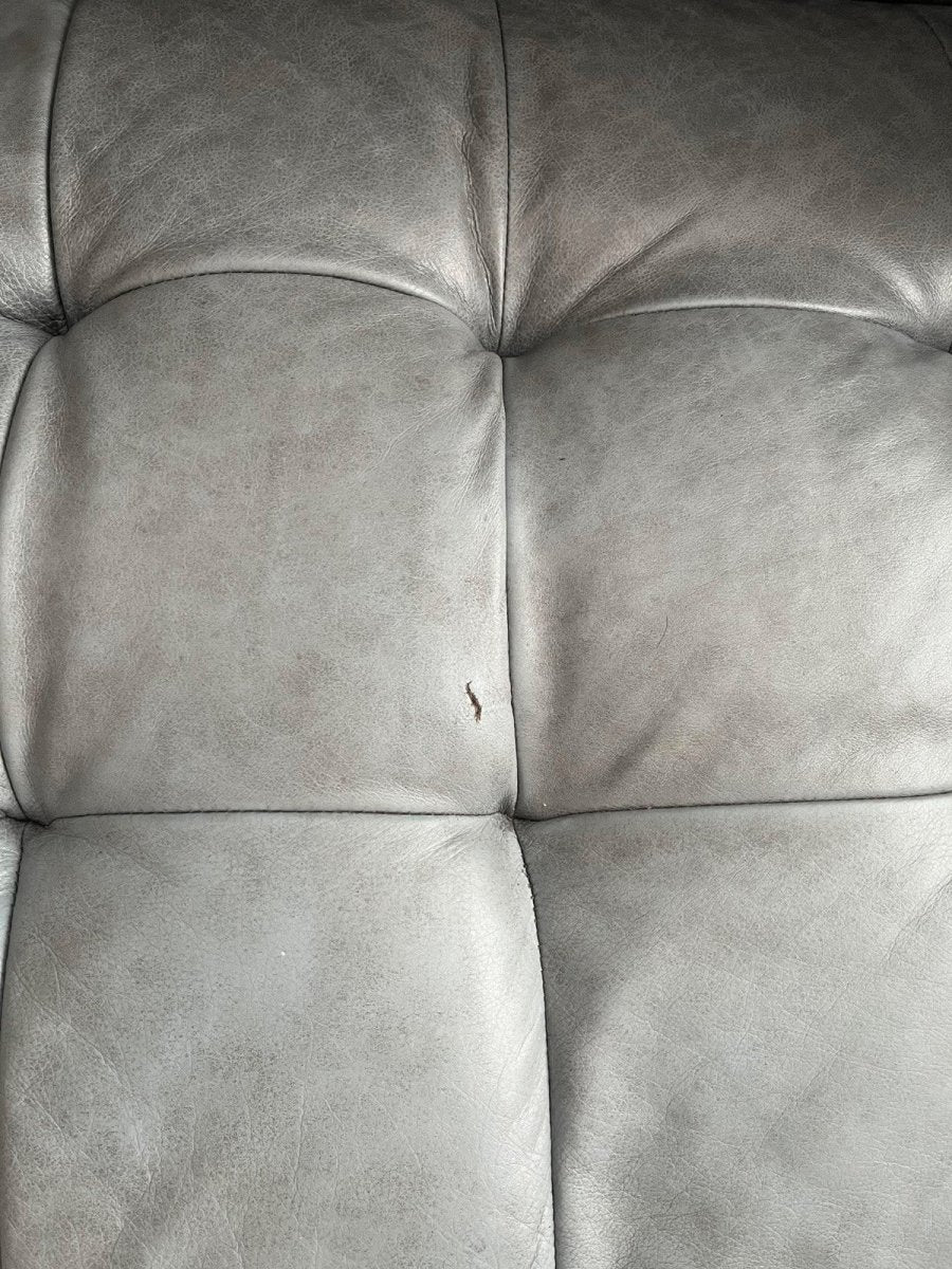 Deep Grey Cosy Leather Corner Sofa (PTP) - Kwikley