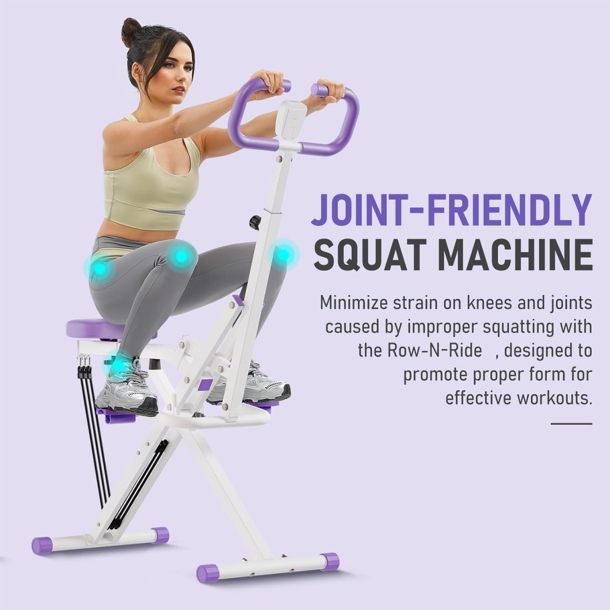 Deep Squat Machine Rowing Trainer Full Body Home Gym Monitor - Kwikley