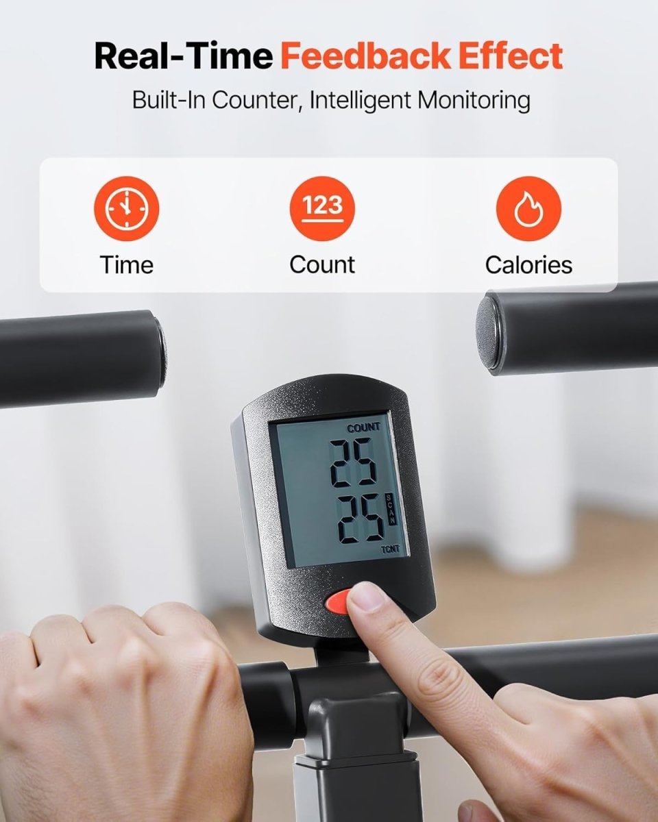 Deep Squat Rowing Machine Foldable Glute Leg Trainer Adjustable Bands Home Gym - Kwikley