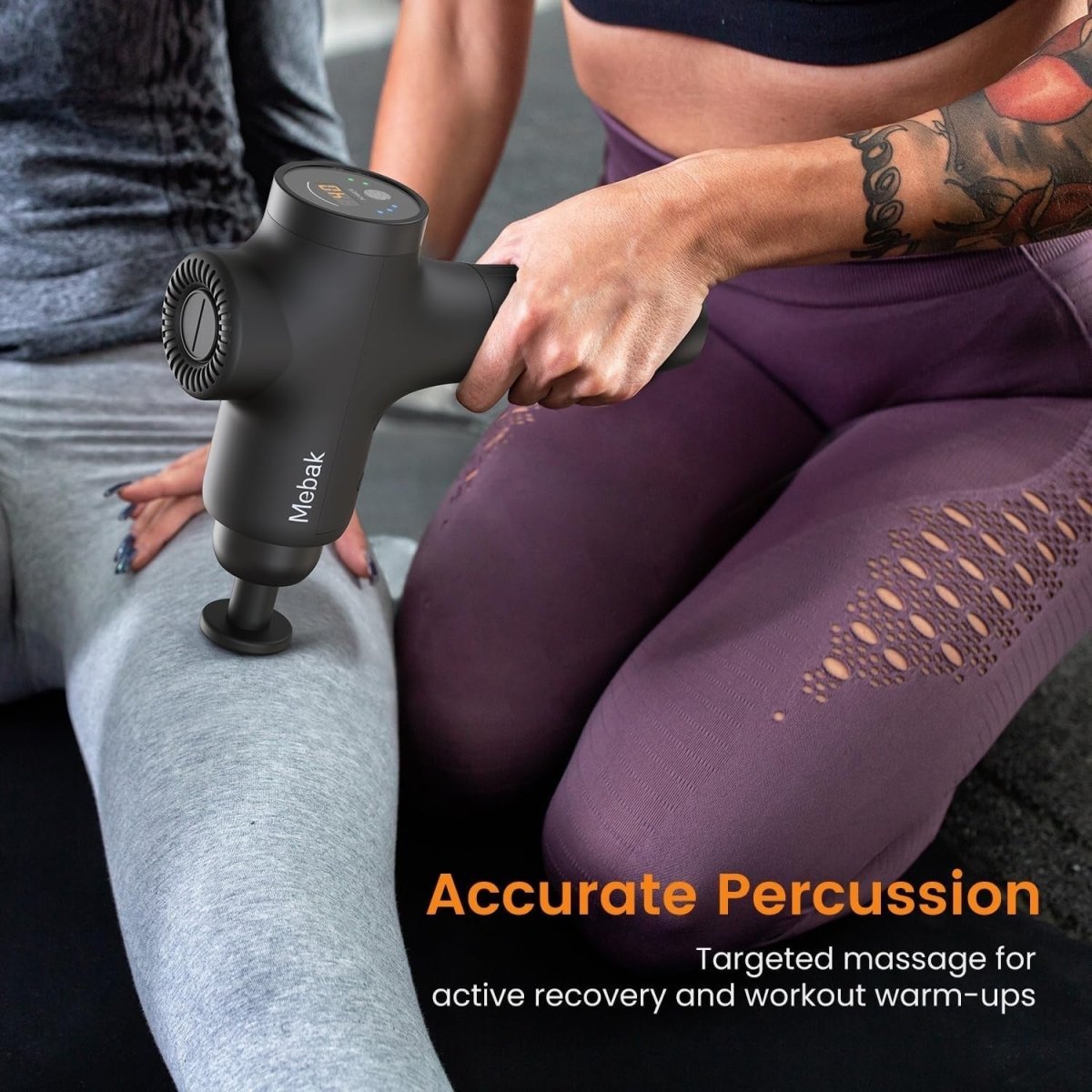 Deep Tissue Massage Gun 12mm Amplitude 3200RPM Quiet Percussion Pain Relief - Kwikley