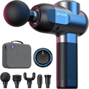 Deep Tissue Massage Gun Quiet Percussion Muscle Recovery 5 Speeds 5 Heads - Kwikley