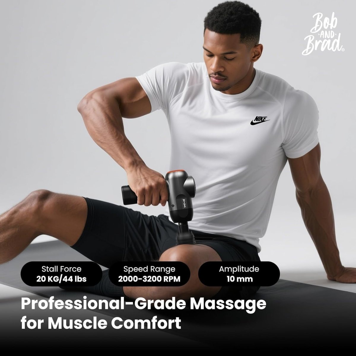 Deep Tissue Massage Gun Quiet Percussion Muscle Recovery 5 Speeds 5 Heads - Kwikley