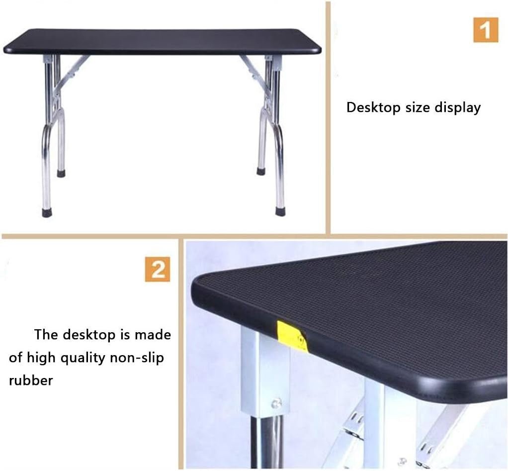 Deluxe Dog Grooming Table Height Adjustable Folding Portable Non Slip Arm - Kwikley